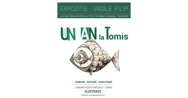 CONSTANȚA: Public numeros la vernisajul expoziției artistului Vasile Filip și lansarea Ediției speciale a revistei „Tomis”