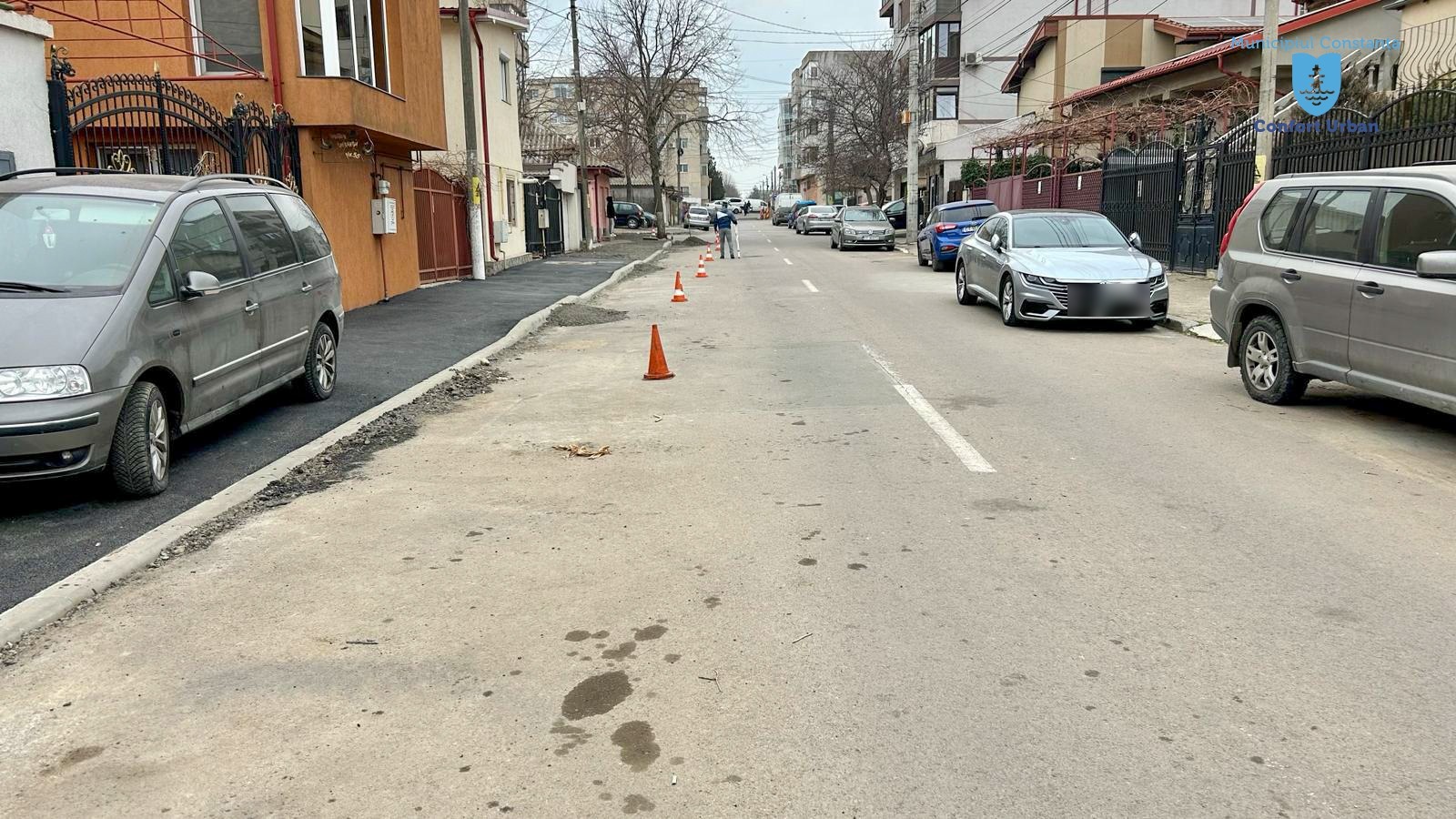 CONSTANŢA: Strada Theodor D. Speranția din cartierul Km 5 a intrat în proces de reabilitare