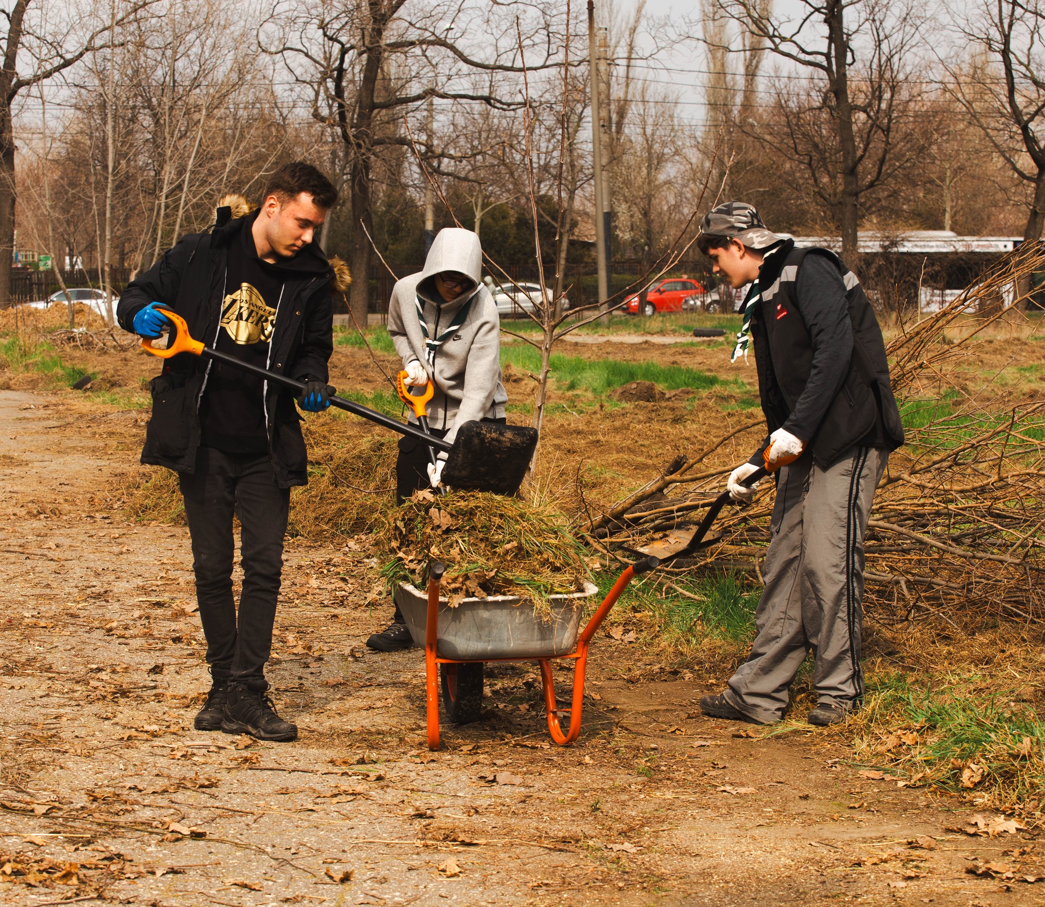 A fost revitalizat spaţiul verde din curtea Palatului Copiilor Constanța