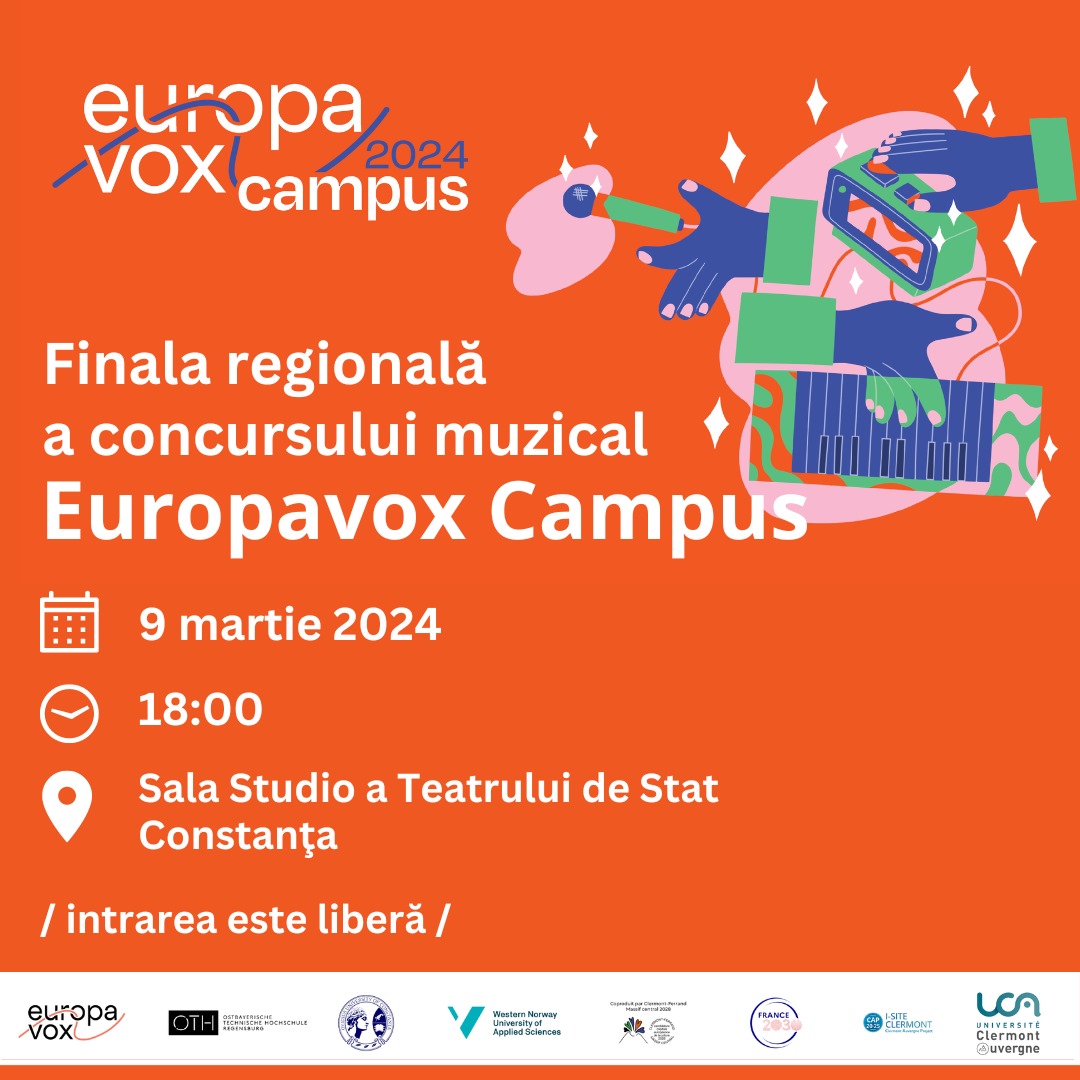 Finala regională a competiției muzicale „Europavox Campus” 2024, organizată de Universitatea „Ovidius” din Constanța