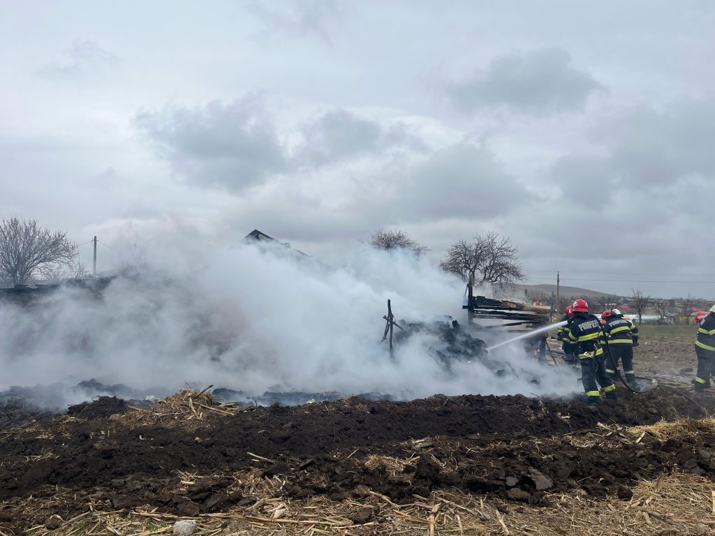 pompieri, foc, incendiu - foto - ISU DELTA Tulcea