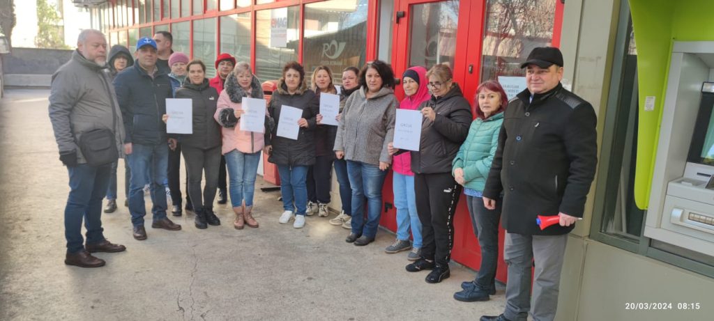 greva posta - foto - Sindicat Posta Romana Constanta