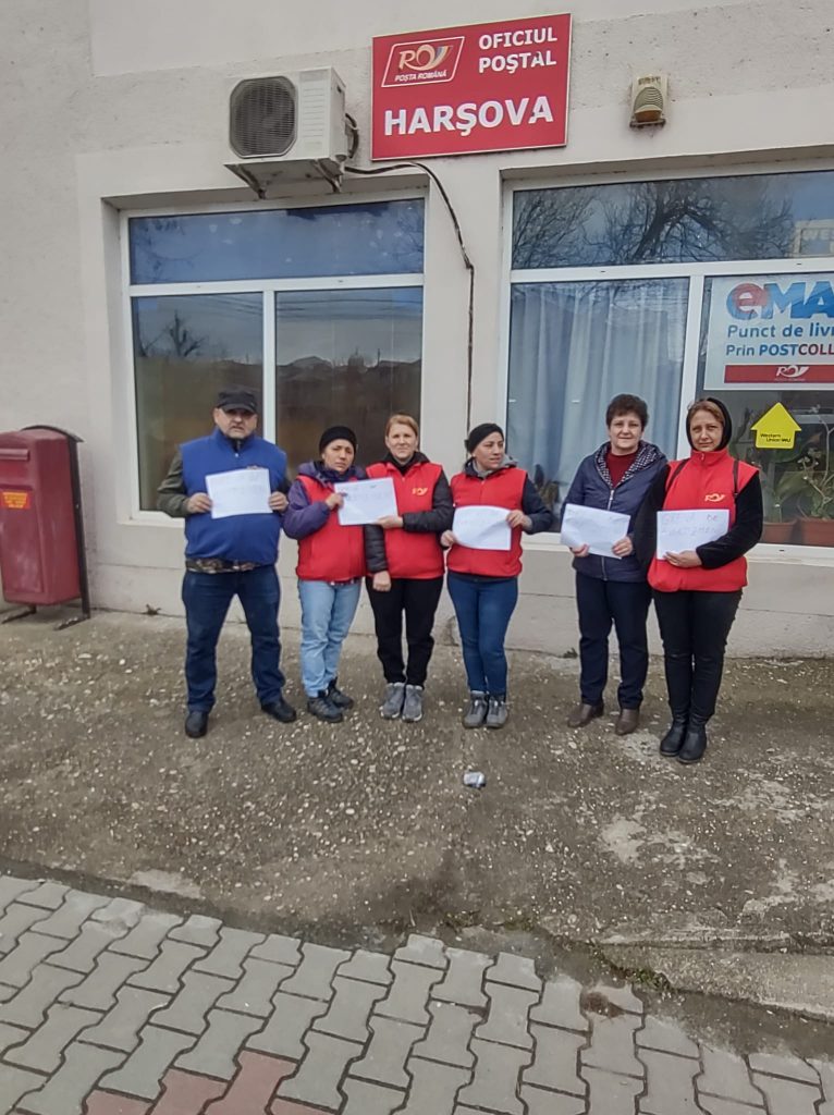 greva posta - foto - Sindicat Posta Romana Constanta