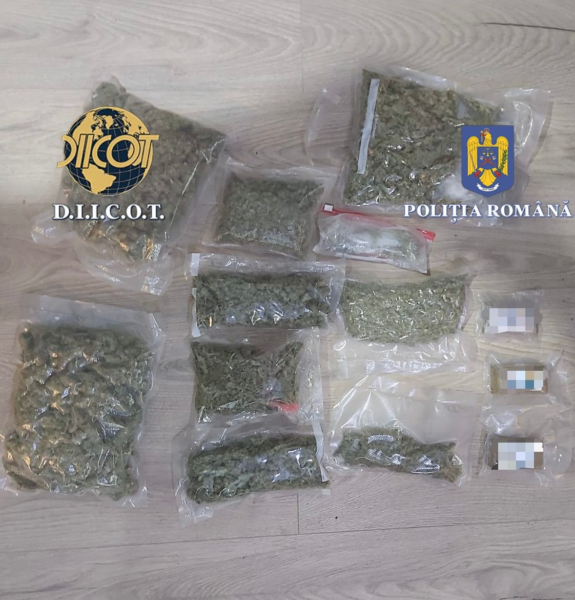 Mai multe persoane au fost reţinute pentru trafic internațional de droguri de risc şi mare risc