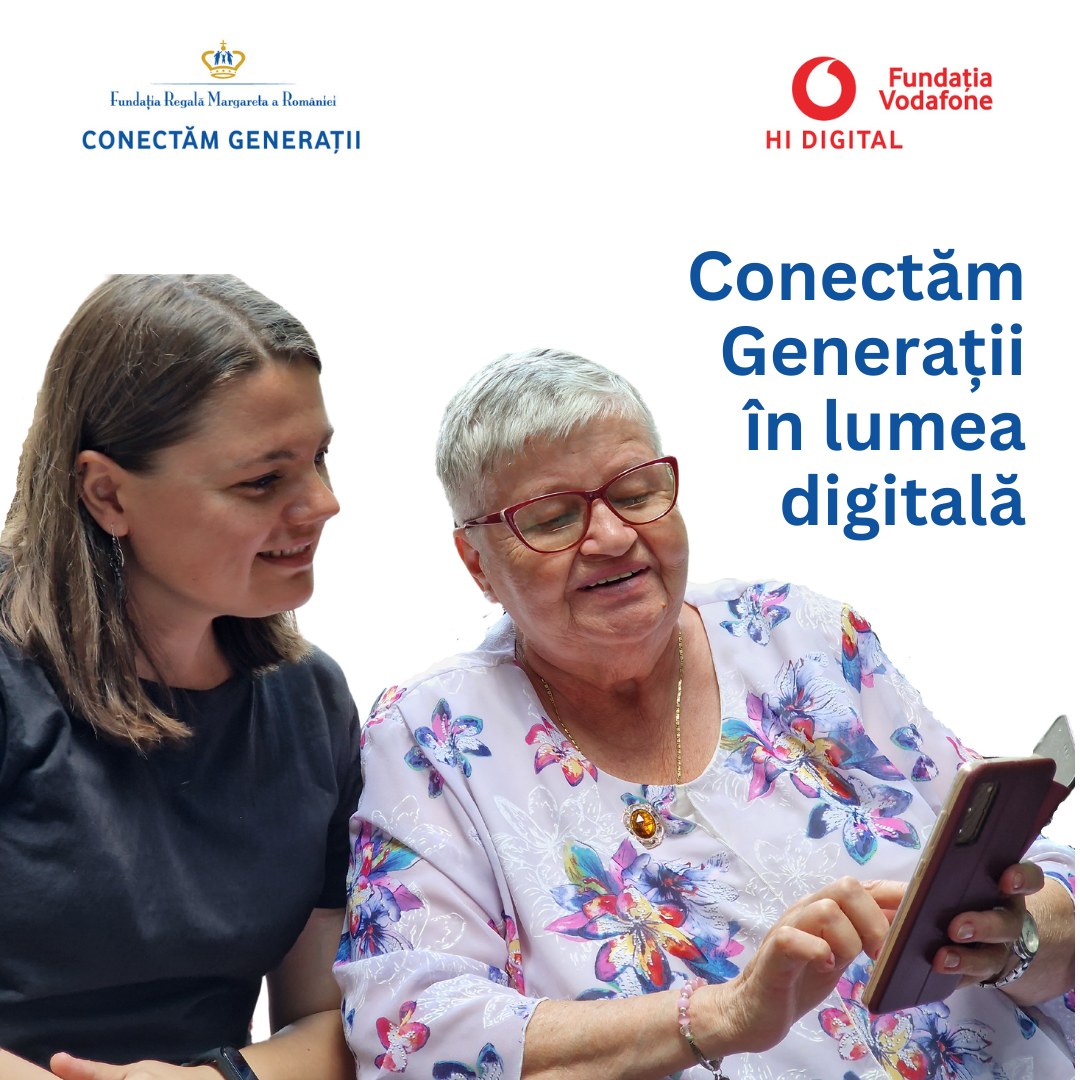 Fundația Regală Margareta a României lansează seniorilor invitația de a se înscrie în proiectul pilot „Conectăm Generații în lumea digitală”