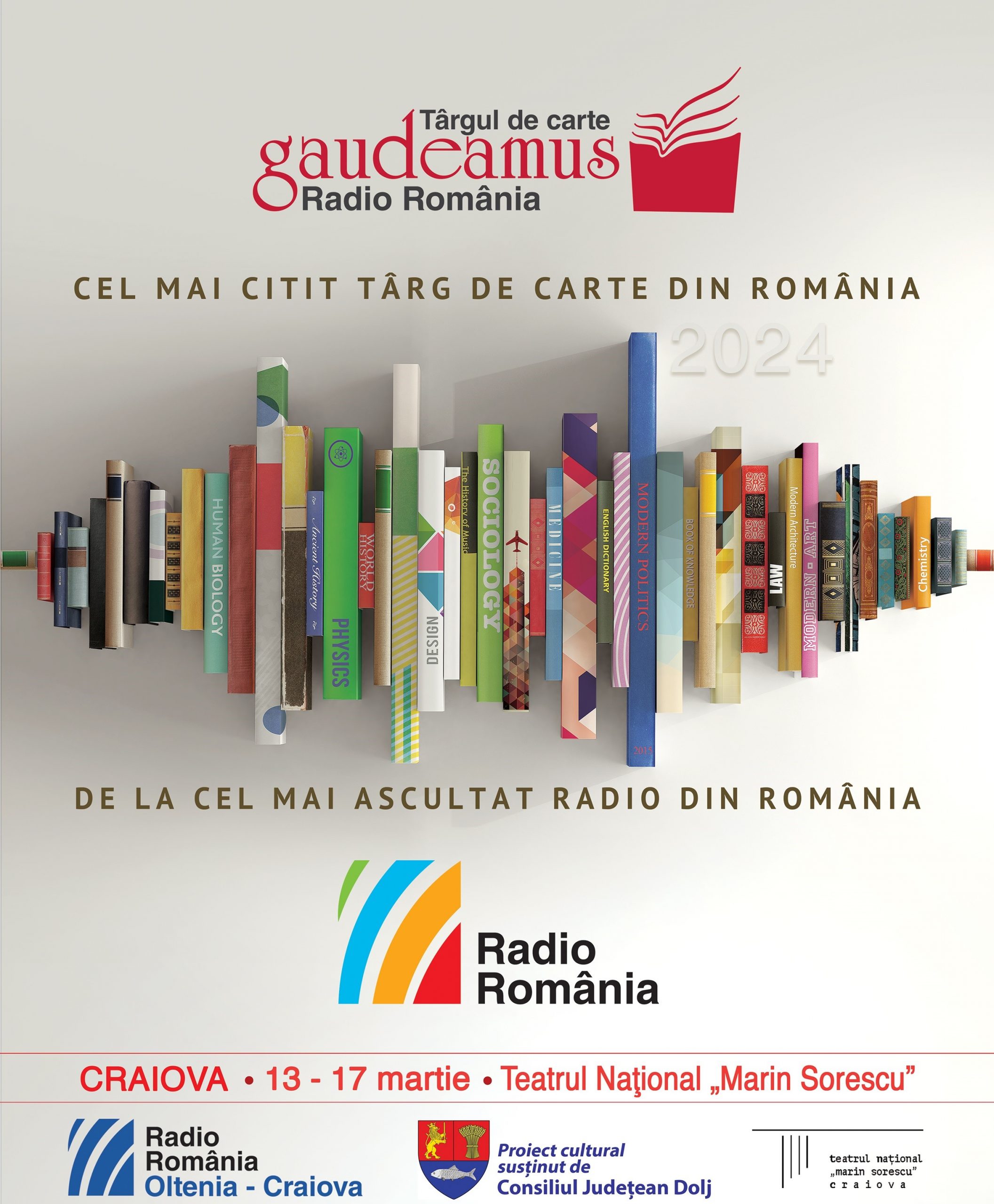 Prima ediție din acest an a Târgului de Carte Gaudeamus Radio România se deschide la Craiova