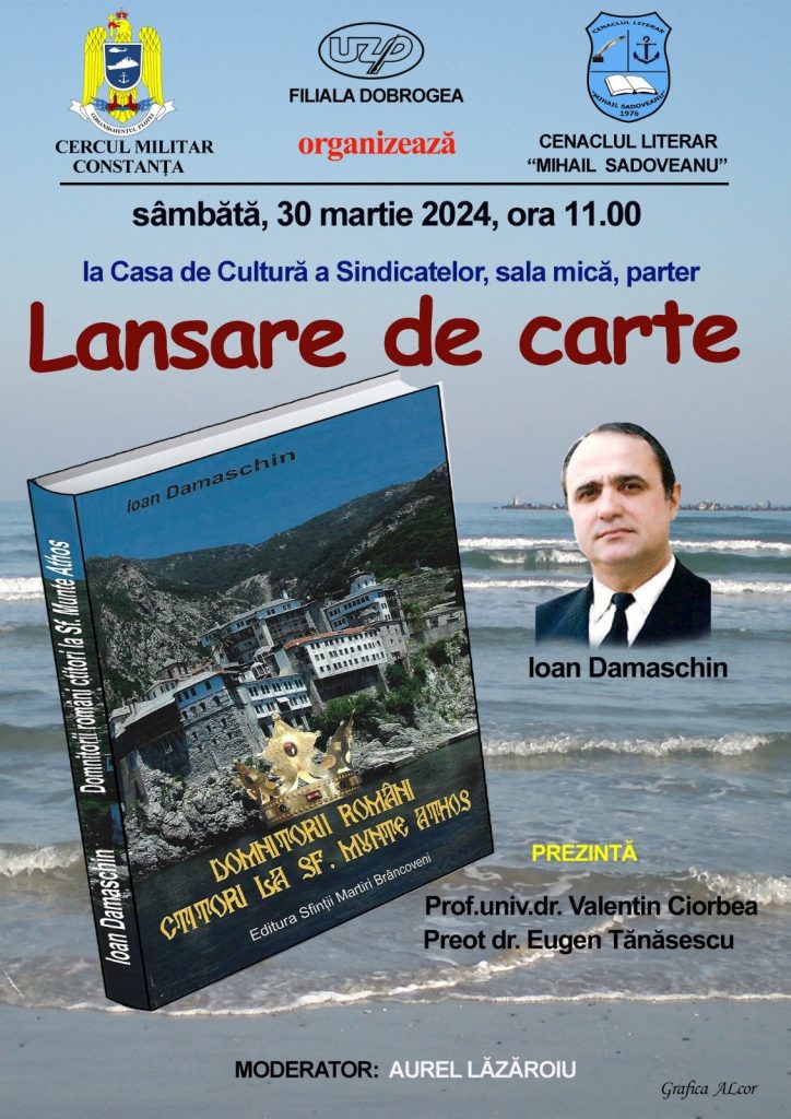 AUDIO | O istorie a însemnatei contribuții a domnitorilor români la ctitorirea mănăstirilor din Muntele Athos, realizată, în premieră, de comandorul Ioan Damaschin