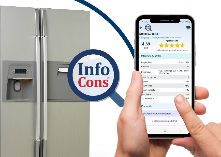 Costul real de utilizare a electronicelor și electrocasnicelor poate fi aflat, gratuit, prin Aplicația InfoCons