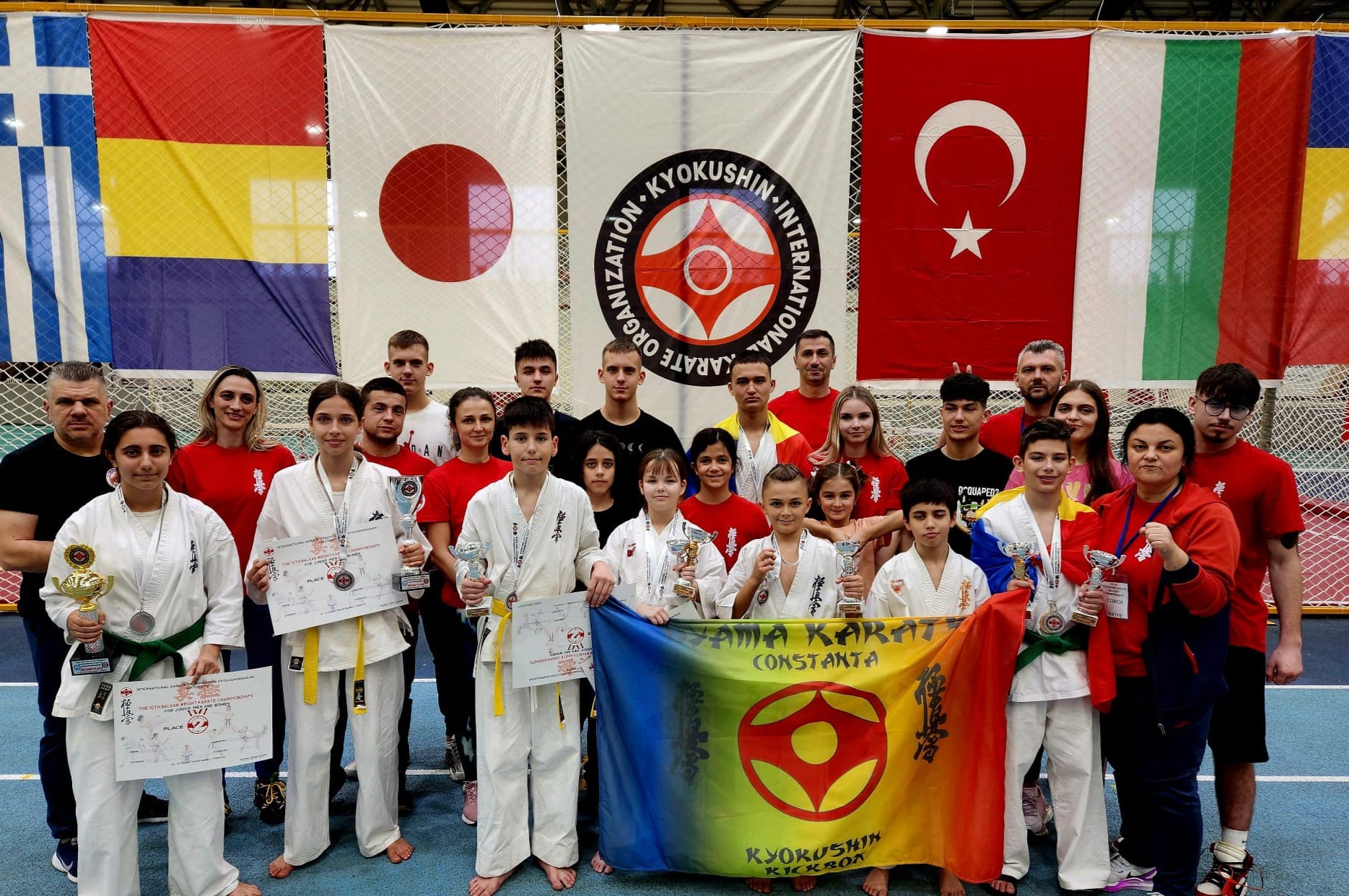Sportivii de la Oyama Constanța au câștigat 16 medalii la Campionatul Balcanic
