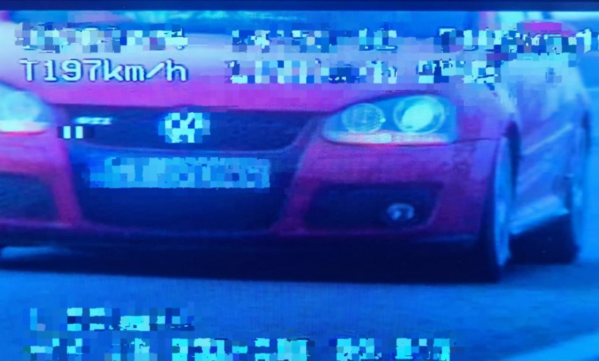 CONSTANȚA: 197 km/h pe DN2A într-o zonă în care limita de viteză este de 100 km/h