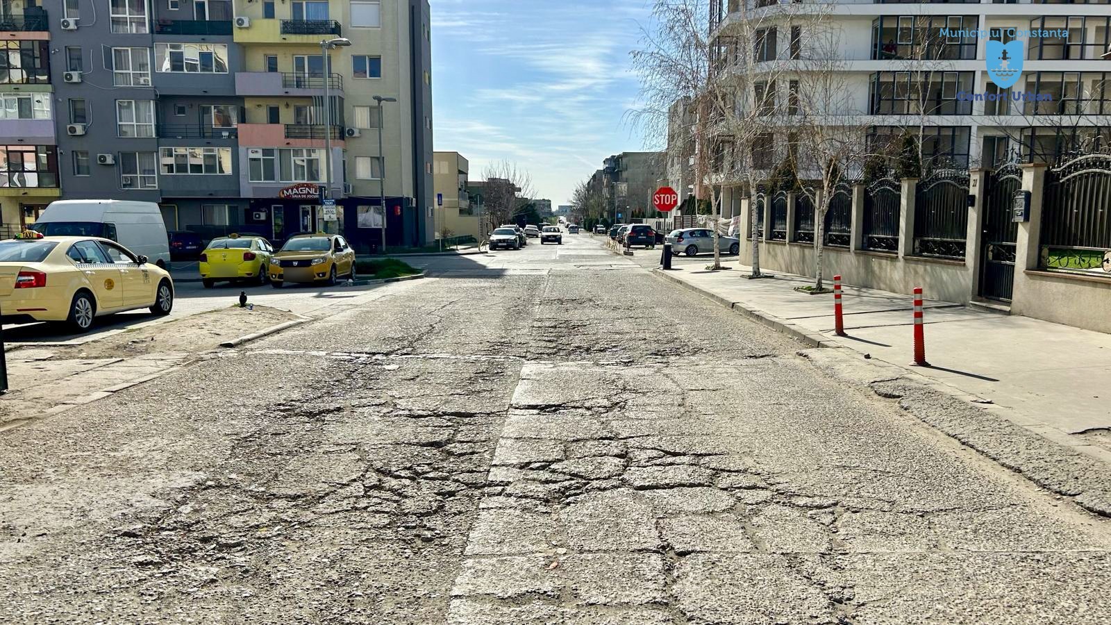 CONSTANȚA: Trafic restricționat total pe o stradă. Începe și asfaltarea străzilor din cartierul Tomis Plus