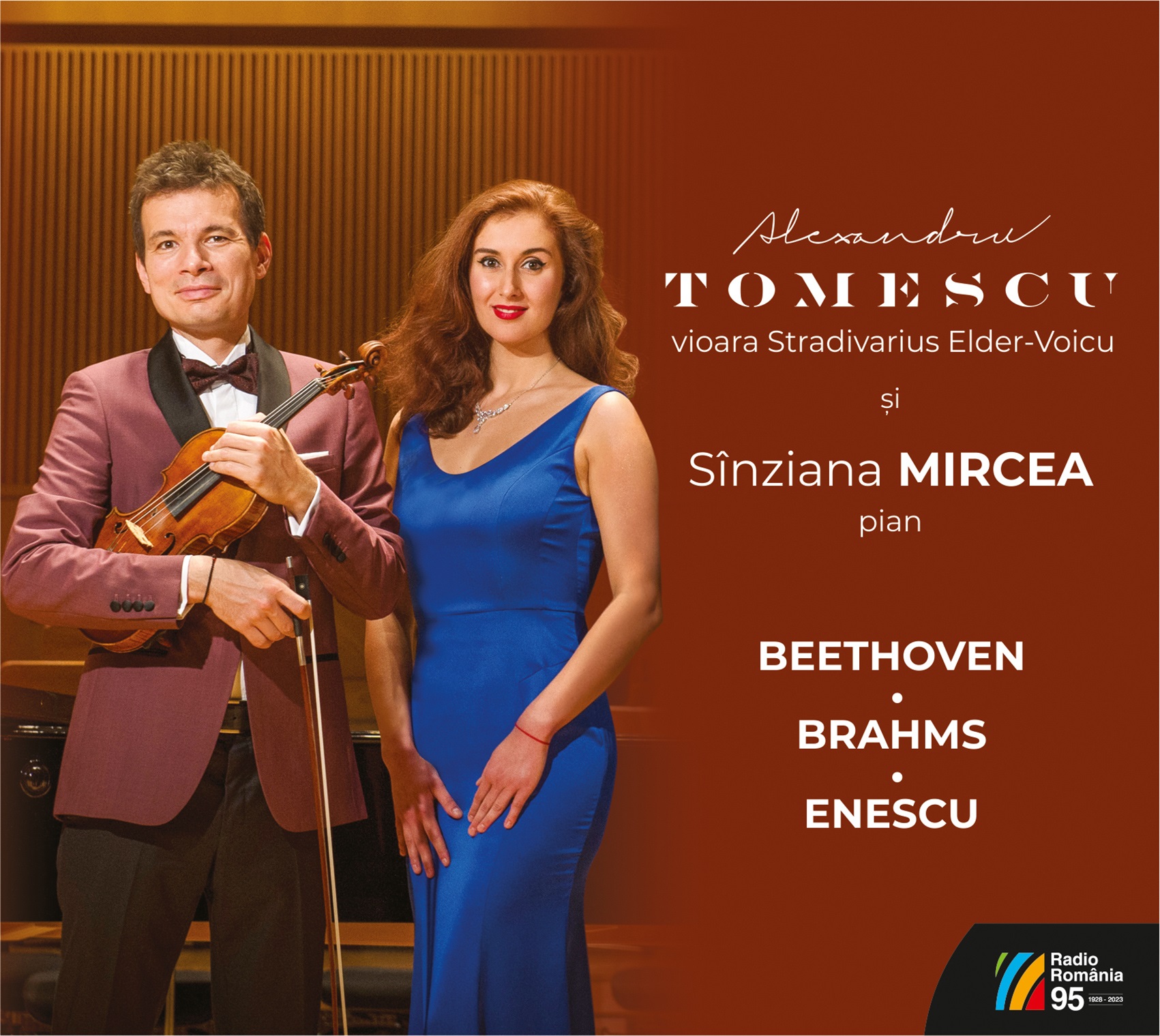 Triplul de Beethoven, cu Sînziana Mircea, Alexandru Tomescu și Ștefan Cazacu, pe scena Sălii Radio