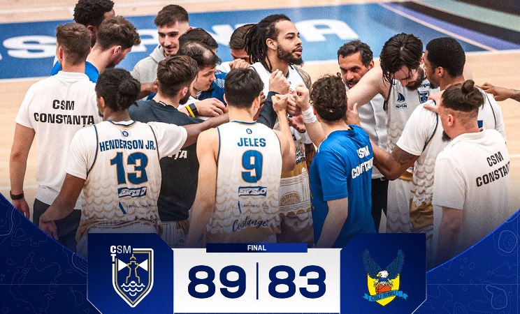Baschetbaliștii de la CSM Constanța vor juca meciul decisiv cu BC CSU Sibiu pentru locurile 5-8