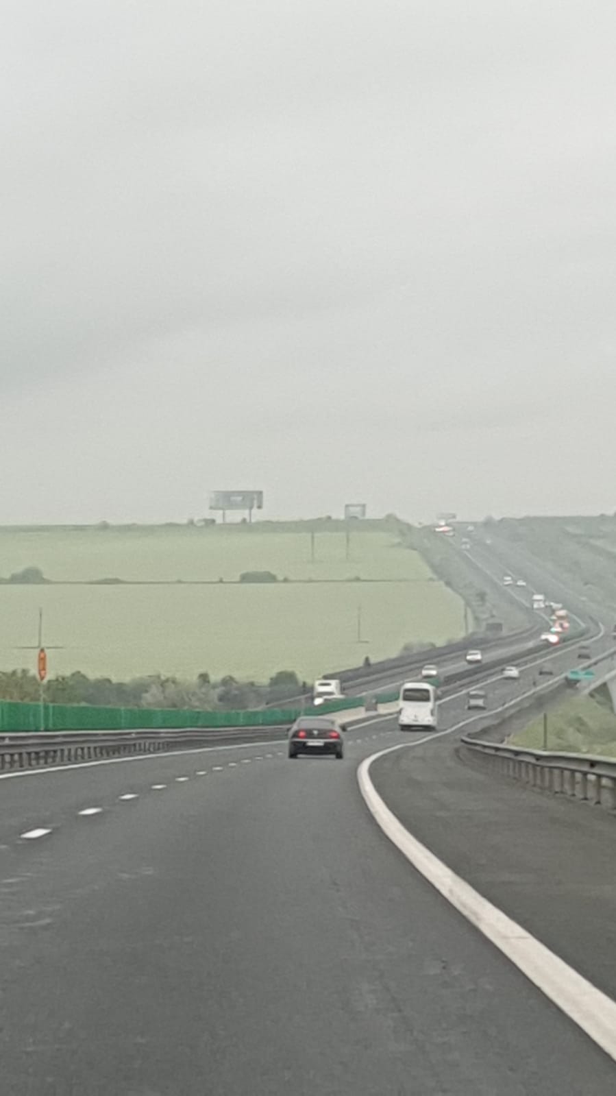 Vizibilitate redusă pe autostrada A2 București – Constanța