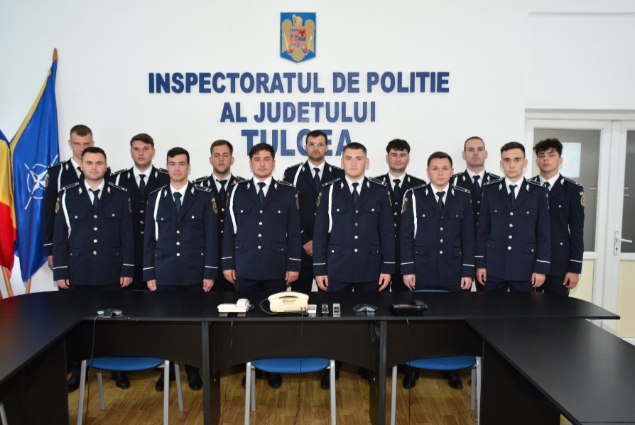 13 absolvenți ai Şcolilor de Agenți de Poliție au fost încadrați la Inspectoratul de Poliție Județean Tulcea