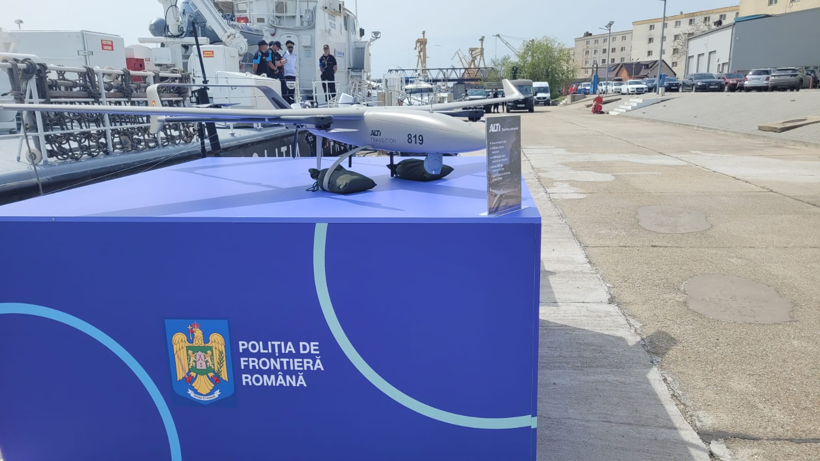 CONSTANȚA: Două drone de tip avion au intrat în dotarea Poliţiei de Frontieră Române