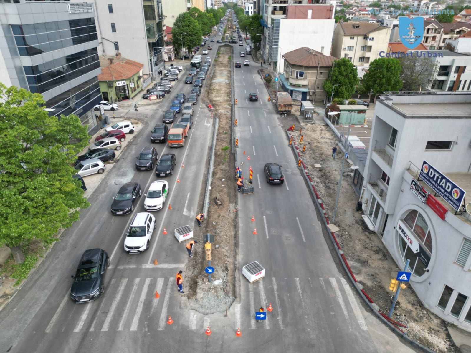 CONSTANȚA: Se restricționează traficul pe bulevardul Mamaia! Lucrări de asfaltare!
