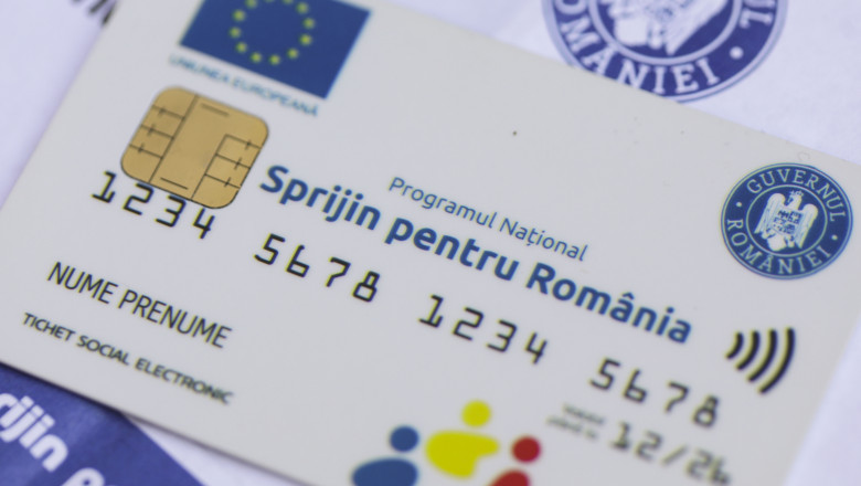 Tranșă de 250 de lei, virată, începând de luni, pe cardurile de alimente