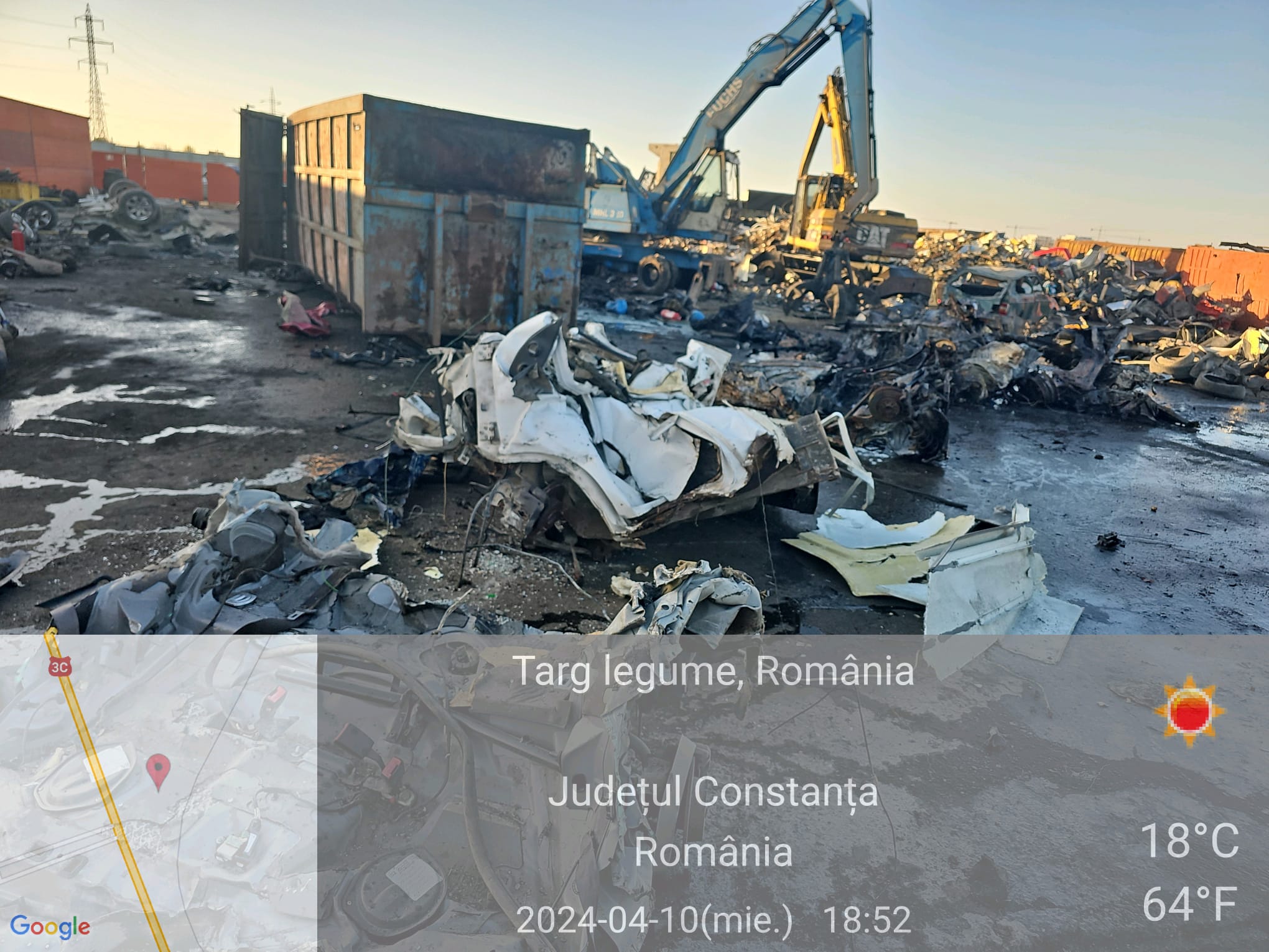 CONSTANȚA: Firmă de dezmembrări auto, sancționată de Garda de Mediu