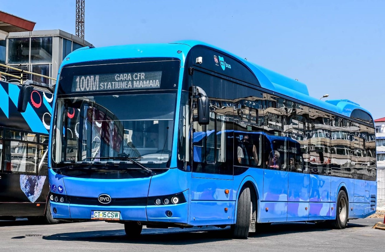 CT BUS: Se reia activitatea pe linia 100M, între Gara CFR și stațiunea Mamaia