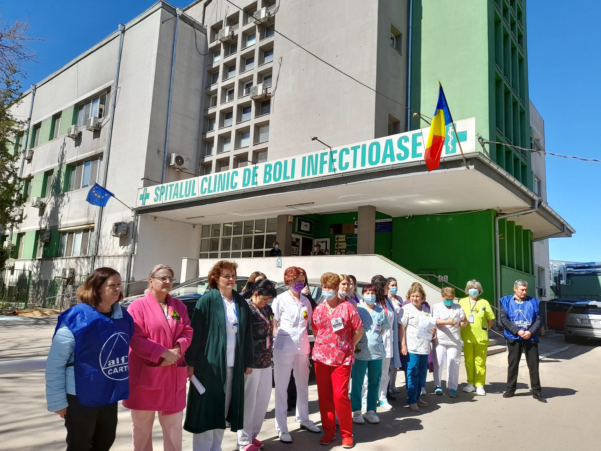 CONSTANȚA: Protest al angajaților Spitalului de Boli Infecțioase