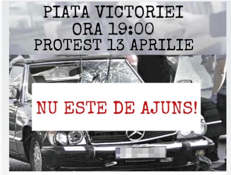 Sute de oameni au protestat în Capitală, cerând dreptate pentru tinerii uciși cu mașina de Vlad Pascu la 2 Mai