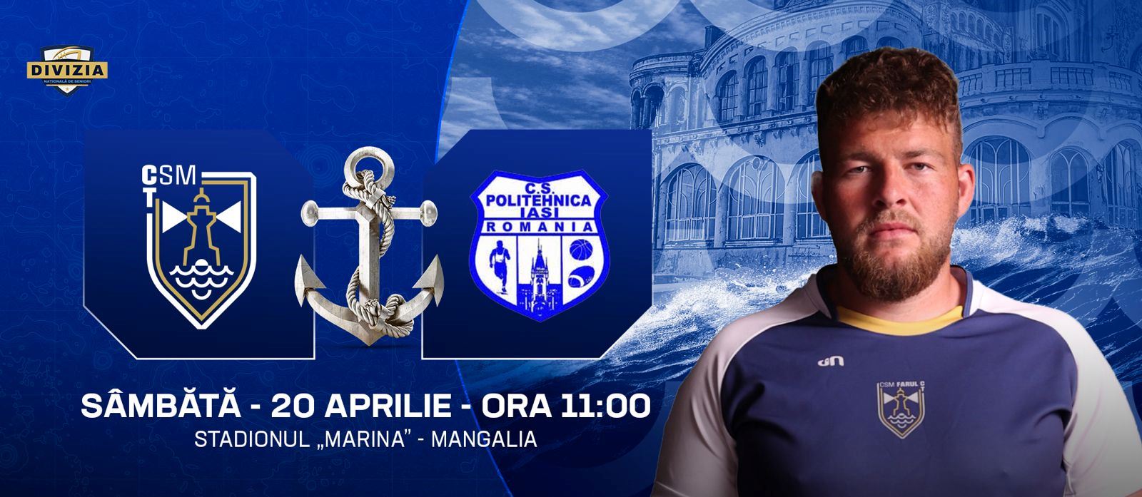   Rugbiștii seniori de la CSM Constanța joacă astăzi cu Poli Iași
