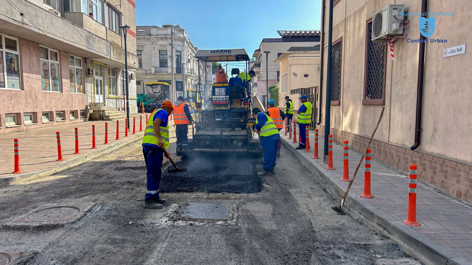 CONSTANȚA: Traficul pe un tronson din strada Cuza Vodă, restricționat pentru lucrări de asfaltare