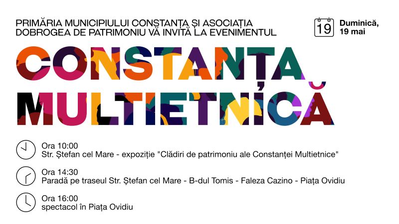 Zilele Constanței 2024 | Parada etniilor și a costumelor tradiționale, un nou eveniment organizat de Asociația Dobrogea de Patrimoniu