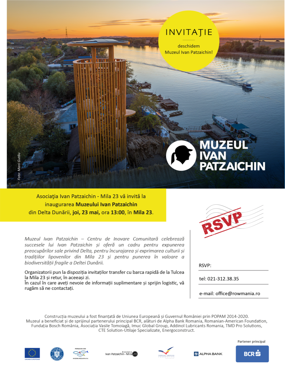 AUDIO | Muzeul Ivan Patzaichin este inaugurat astăzi, în localitatea tulceană Mila 23