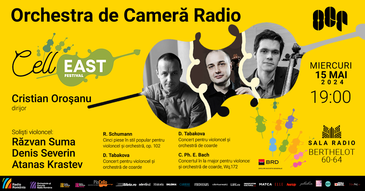 Concert de gală: închiderea Festivalului Internațional „CellEAST” (ediția a 3-a)