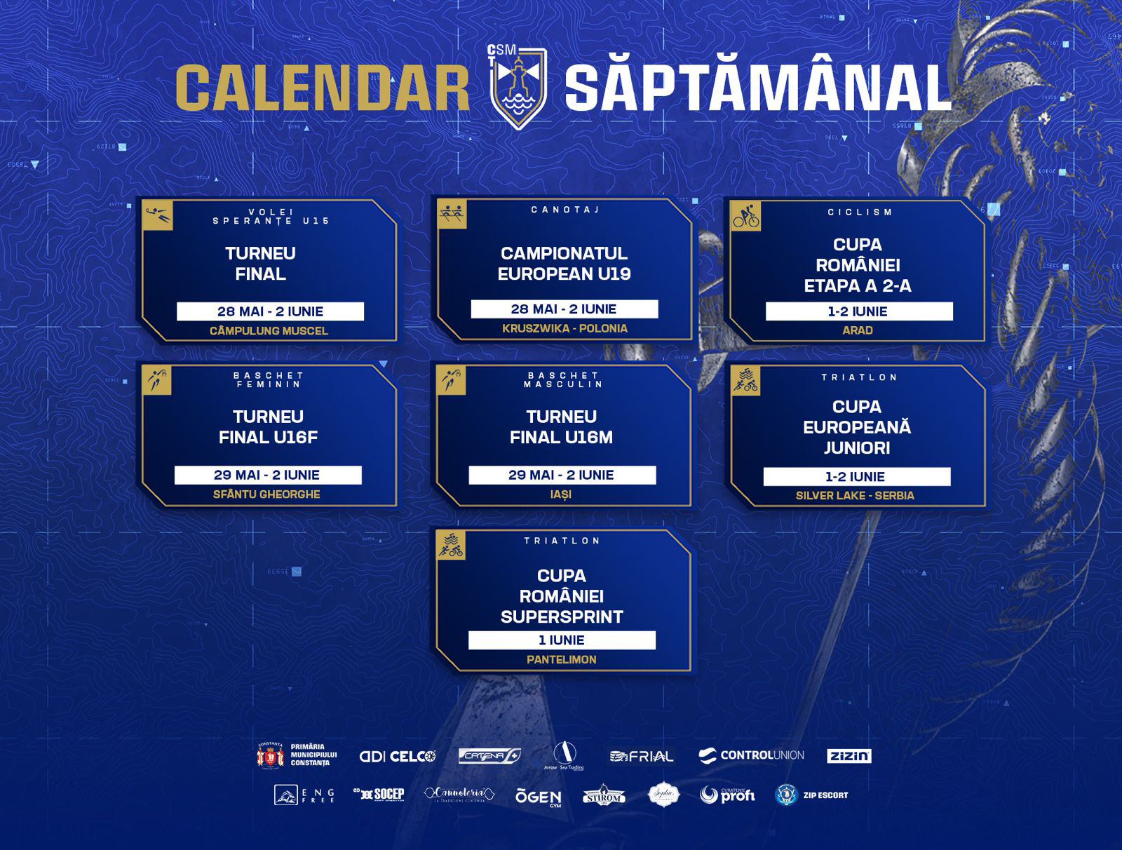 Competiții pentru sportivii de la CSM Constanța