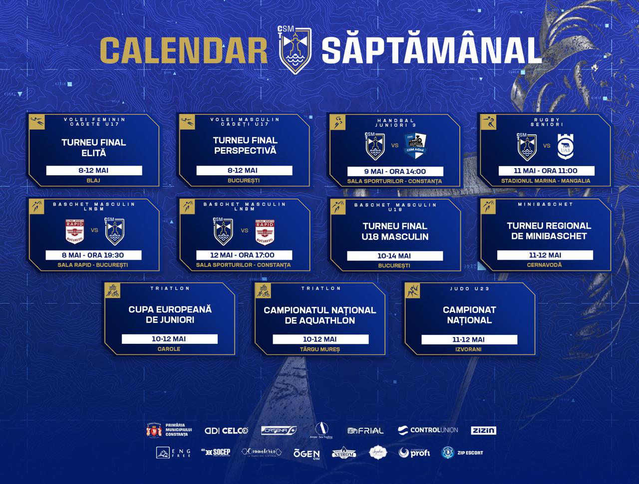 Weekend plin pentru sportivii de la CSM Constanța