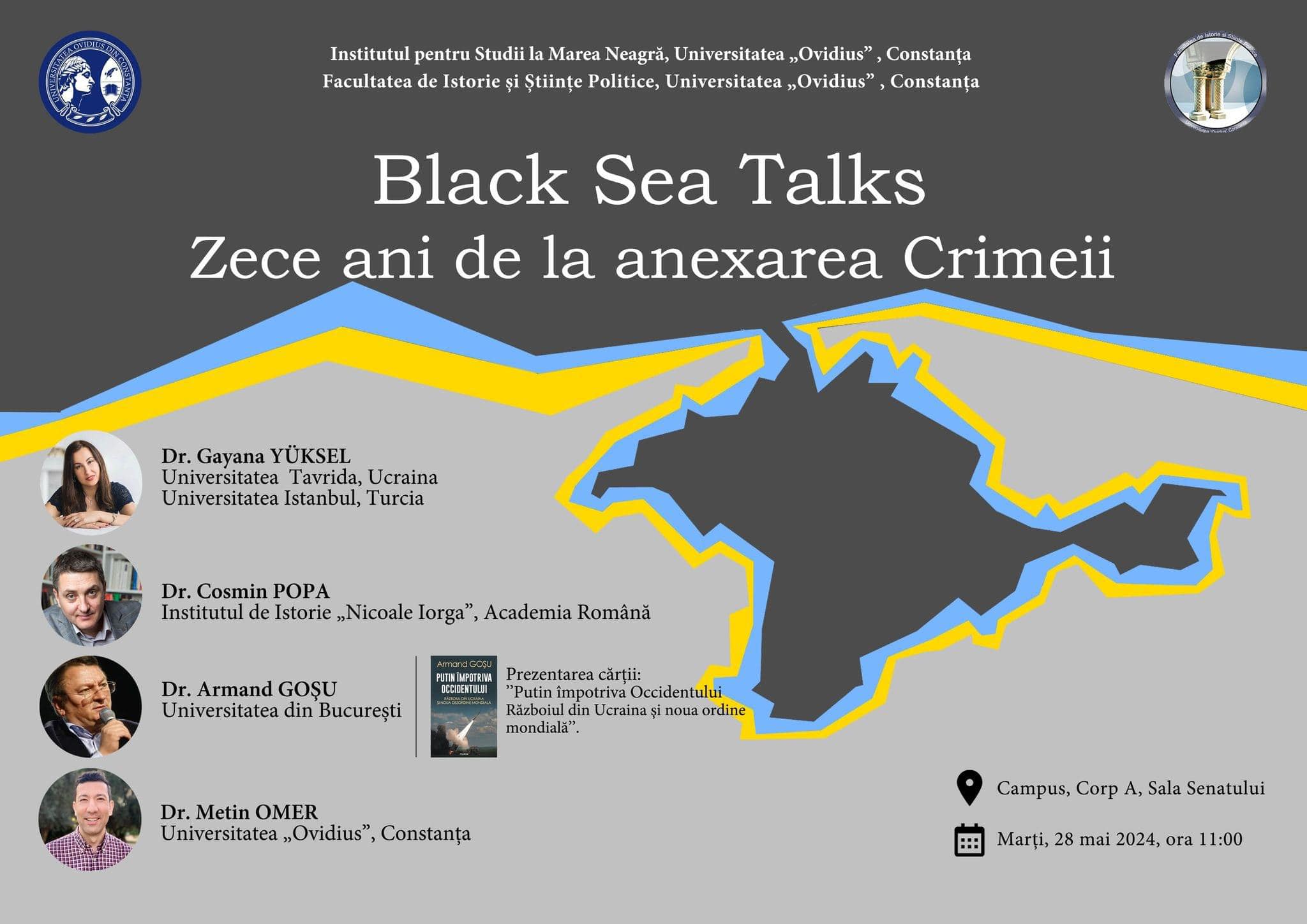 Conferința „Black Sea Talks. Zece ani de la anexarea Crimeii”, la Universitatea „Ovidius” Constanța