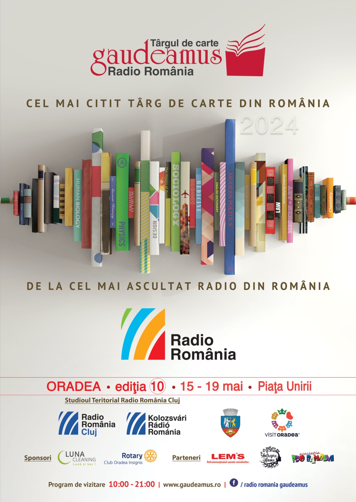 O nouă ediție a Târgului de Carte Gaudeamus Radio România se deschide la Oradea