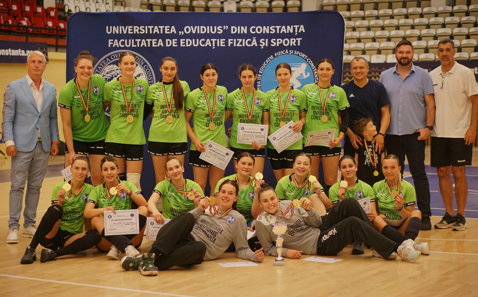 Echipa de handbal feminin a Universității Ovidius din Constanța este Campioană Națională Universitară