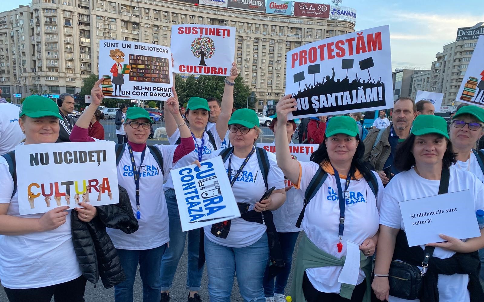 AUDIO | „Noaptea din Muzee” în loc de „Noaptea Muzeelor”. Lucrătorii constănțeni ai instituțiilor de cultură au protestat în Capitală