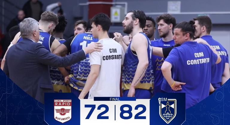 CSM Constanța a câștigat primul meci cu Rapid pentru locurile 5-6 în LNBM