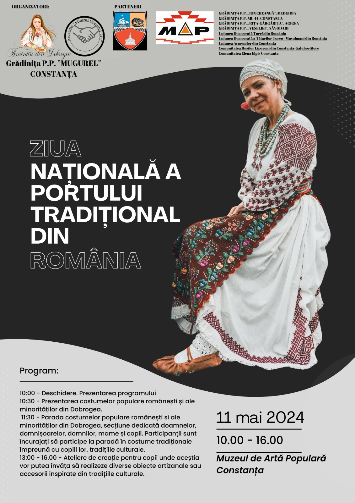 „Ziua Națională a Portului Tradițional din România”, la Muzeul de Artă Populară din Constanţa