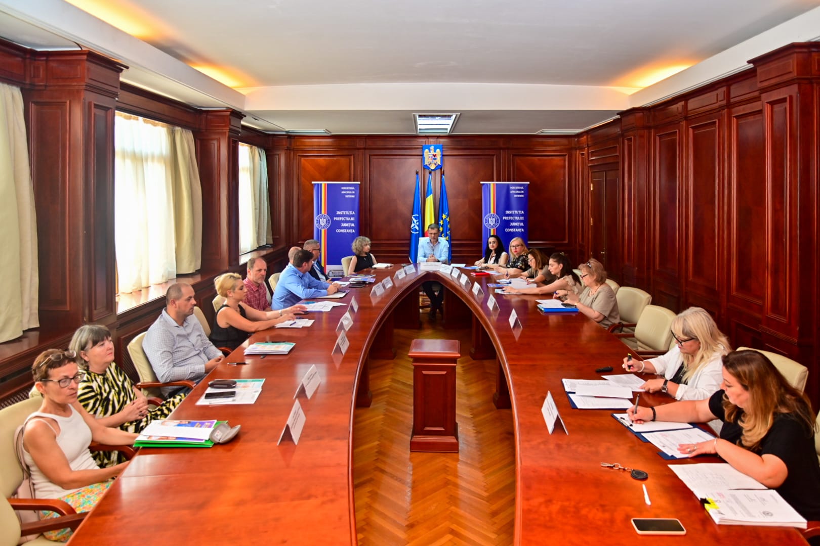 Ședință la Prefectura Constanța pe tema planului teritorial de acțiune pentru siguranța școlară