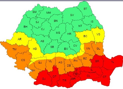 CONSTANȚA/TULCEA: Restricțiile de circulație pe fondul Codului Roșu se mențin și joi