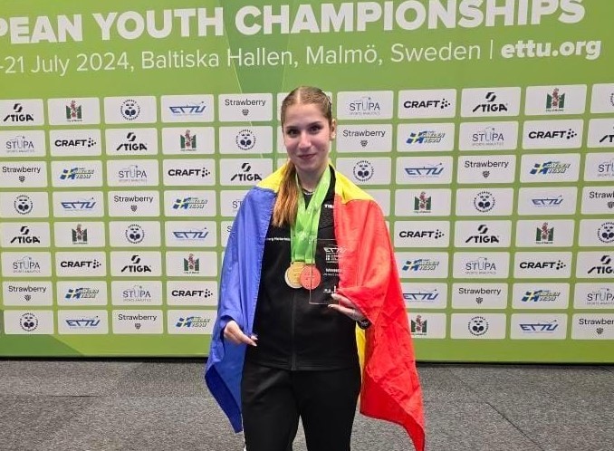 România a cucerit 11 medalii la CE de tenis de masă pentru juniori U15 şi U19 din Suedia