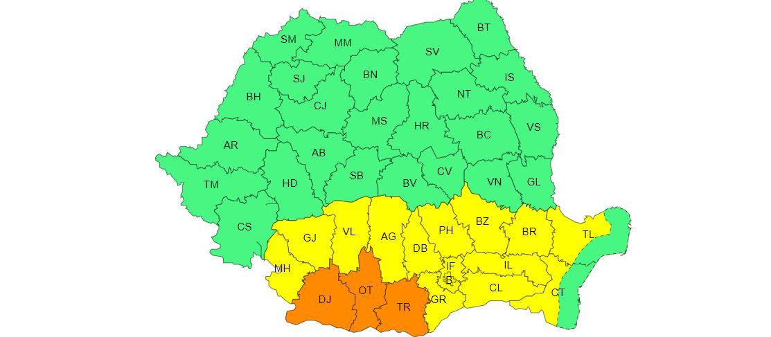 Canicula persistă în Dobrogea. Un nou Cod Galben