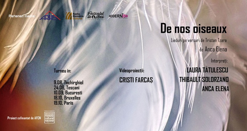 TECHIRGHIOL: Turneul de spectacole-concert “De nos oiseaux” începe pe 9 august, în cadrul Festivalului de Artă