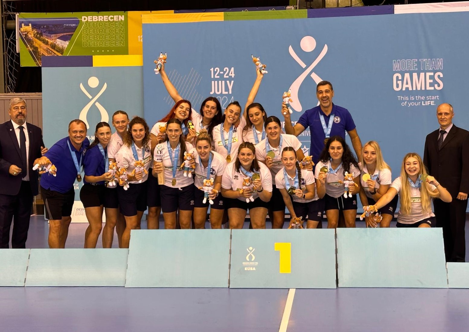 Echipa Universității Ovidius din Constanța este Campioană Europeană Universitară la handbal feminin