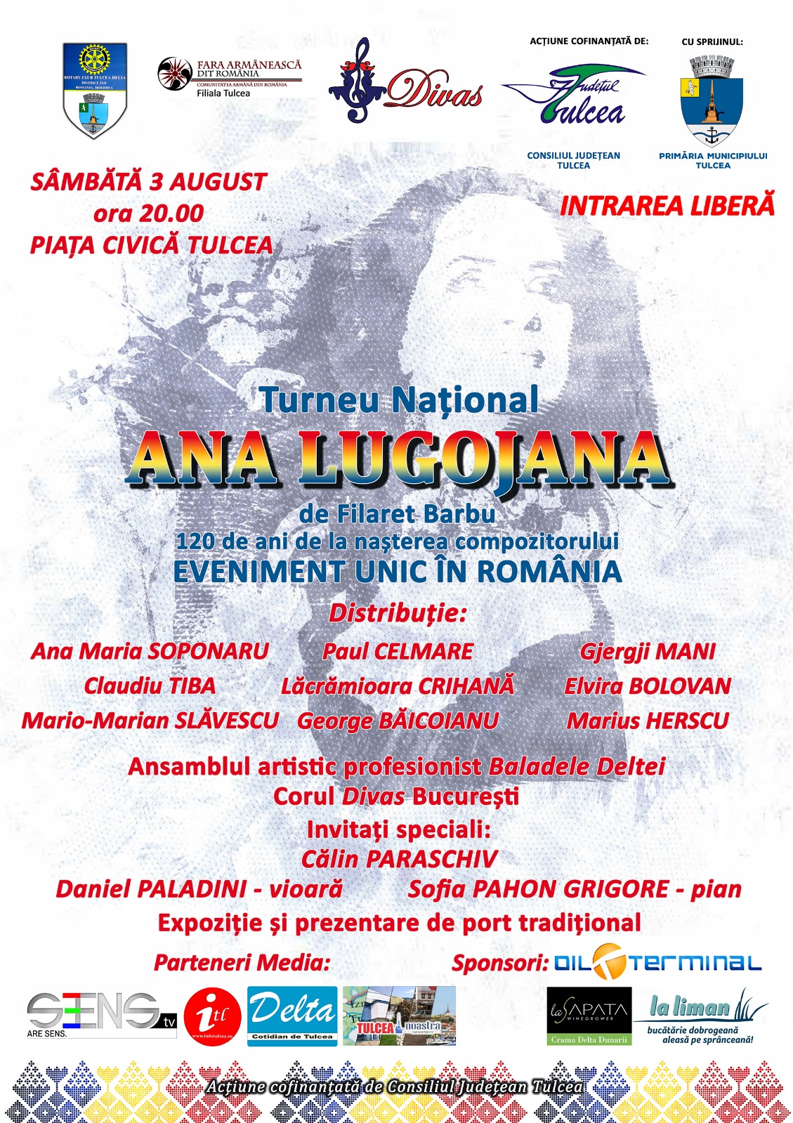 Spectacol de Operetă, în Piața Civică din Tulcea