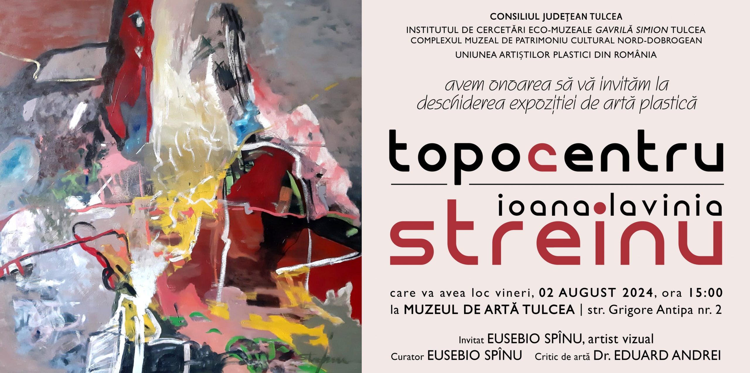 Vernisajul expoziţiei „Topocentru” are loc astăzi, la Muzeul de Artă din Tulcea