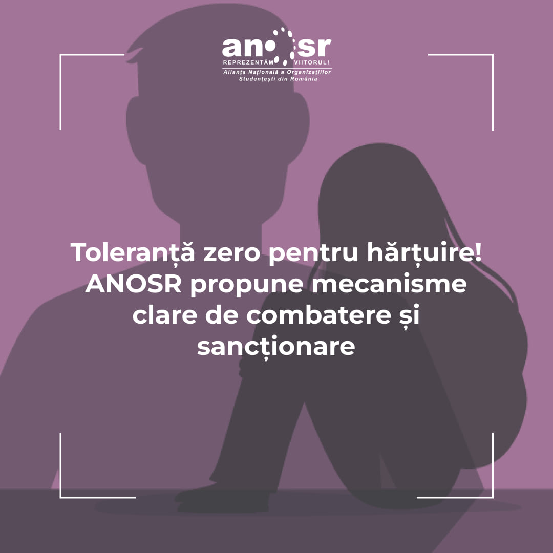 ANOSR a transmis Ministerului Educaţiei propuneri pentru prevenirea şi combaterea hărţuirii sexuale în universităţi