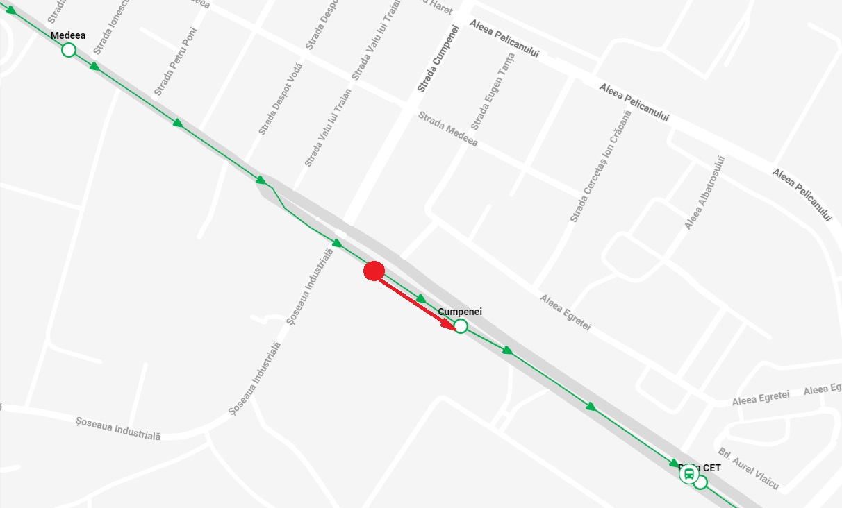 CONSTANŢA: Staţia Cumpenei, mutată temporar