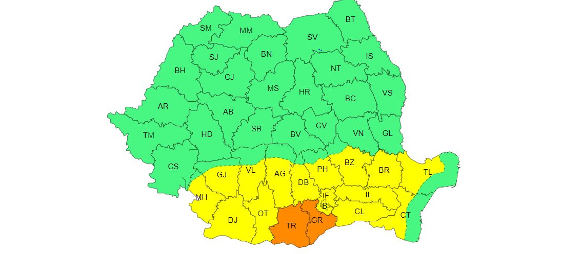 Un nou cod galben de caniculă în Dobrogea